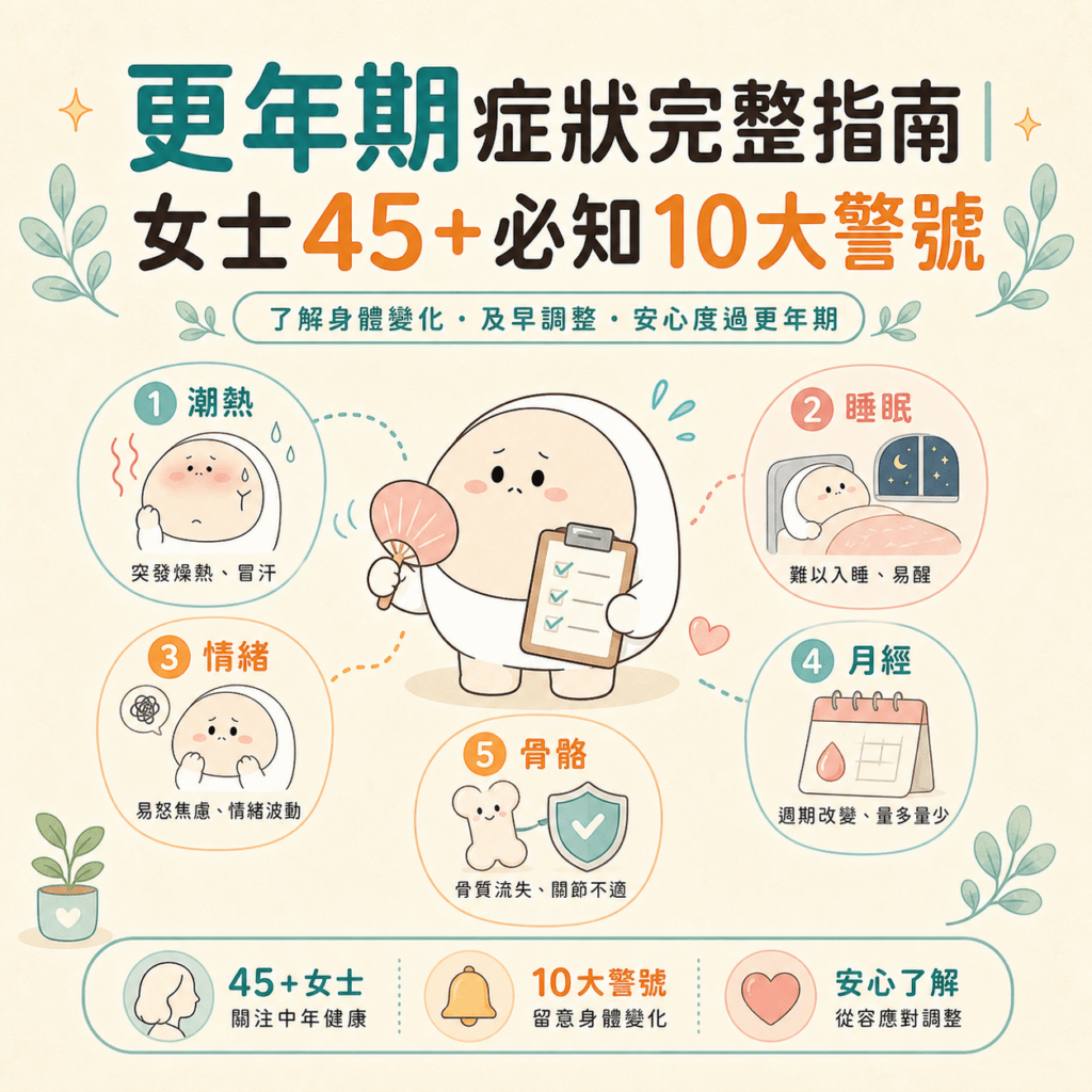 更年期症狀 完整指南